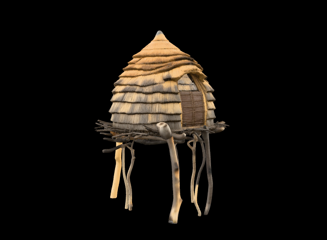 Thatched Hut on Stilts