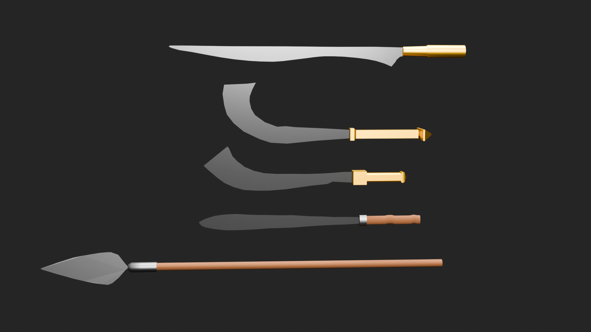 African Weapon Set